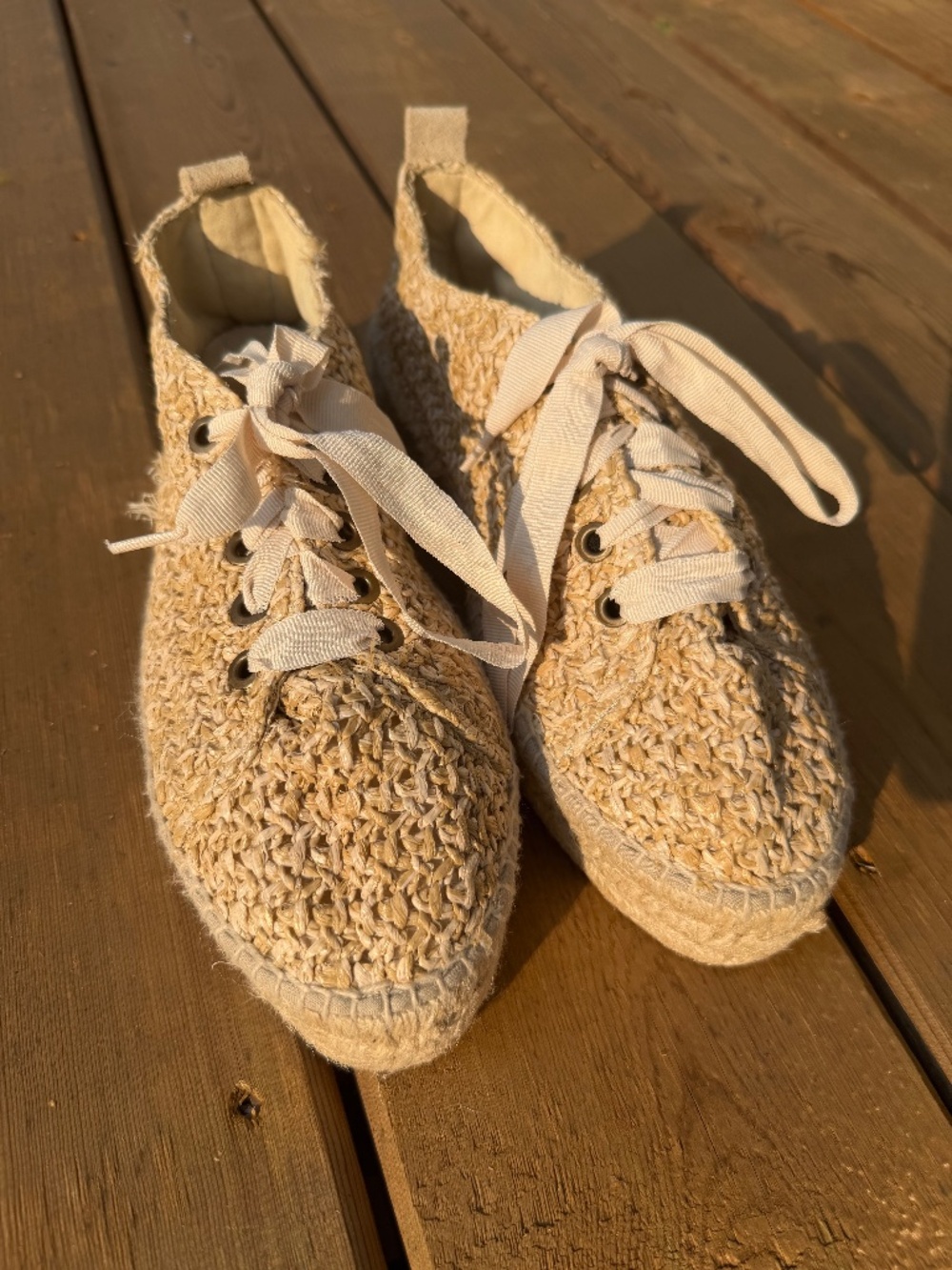 Manebi wicker espadrilles size 41